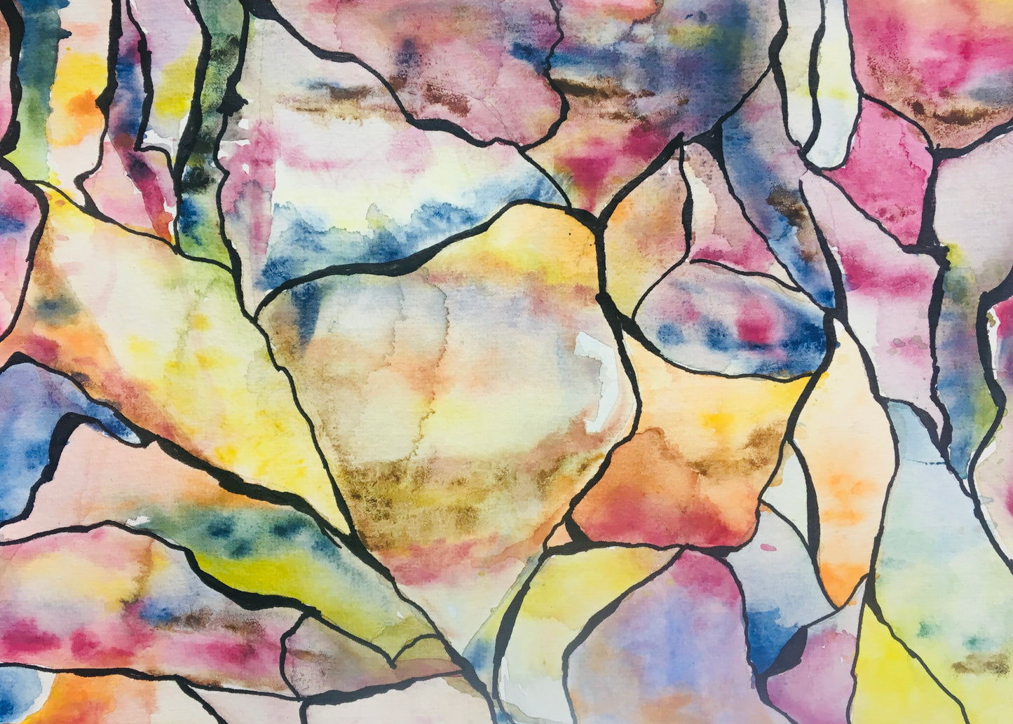 Fractured Abstract Water Colour Workshop Wednesday 19th July 10am - 2pm