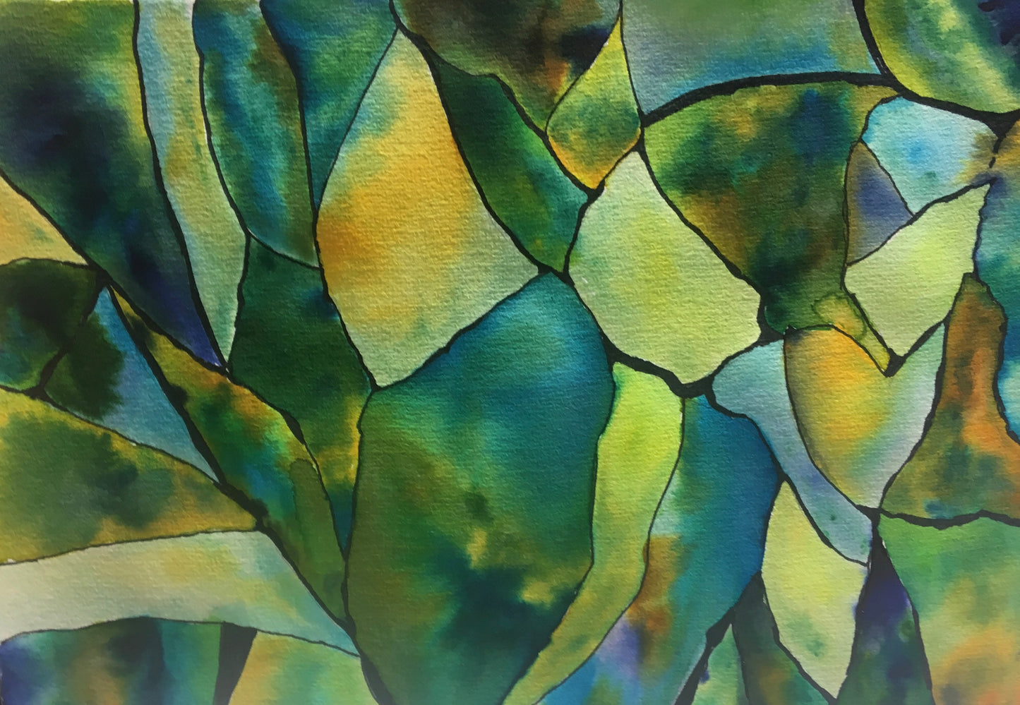 Fractured Abstract Water Colour Workshop Wednesday 19th July 10am - 2pm