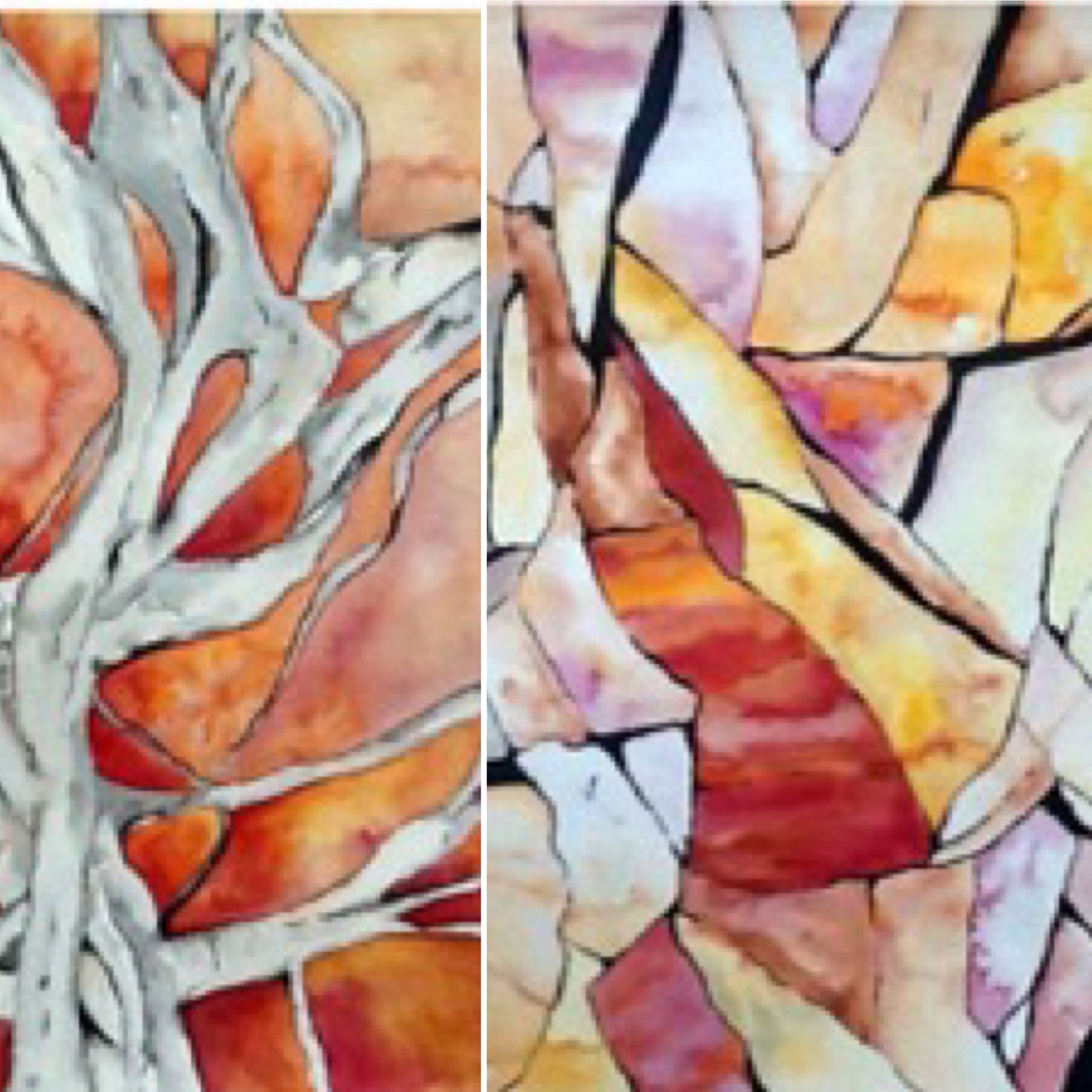 Fractured Abstract Water Colour Workshop Wednesday 19th July 10am - 2pm