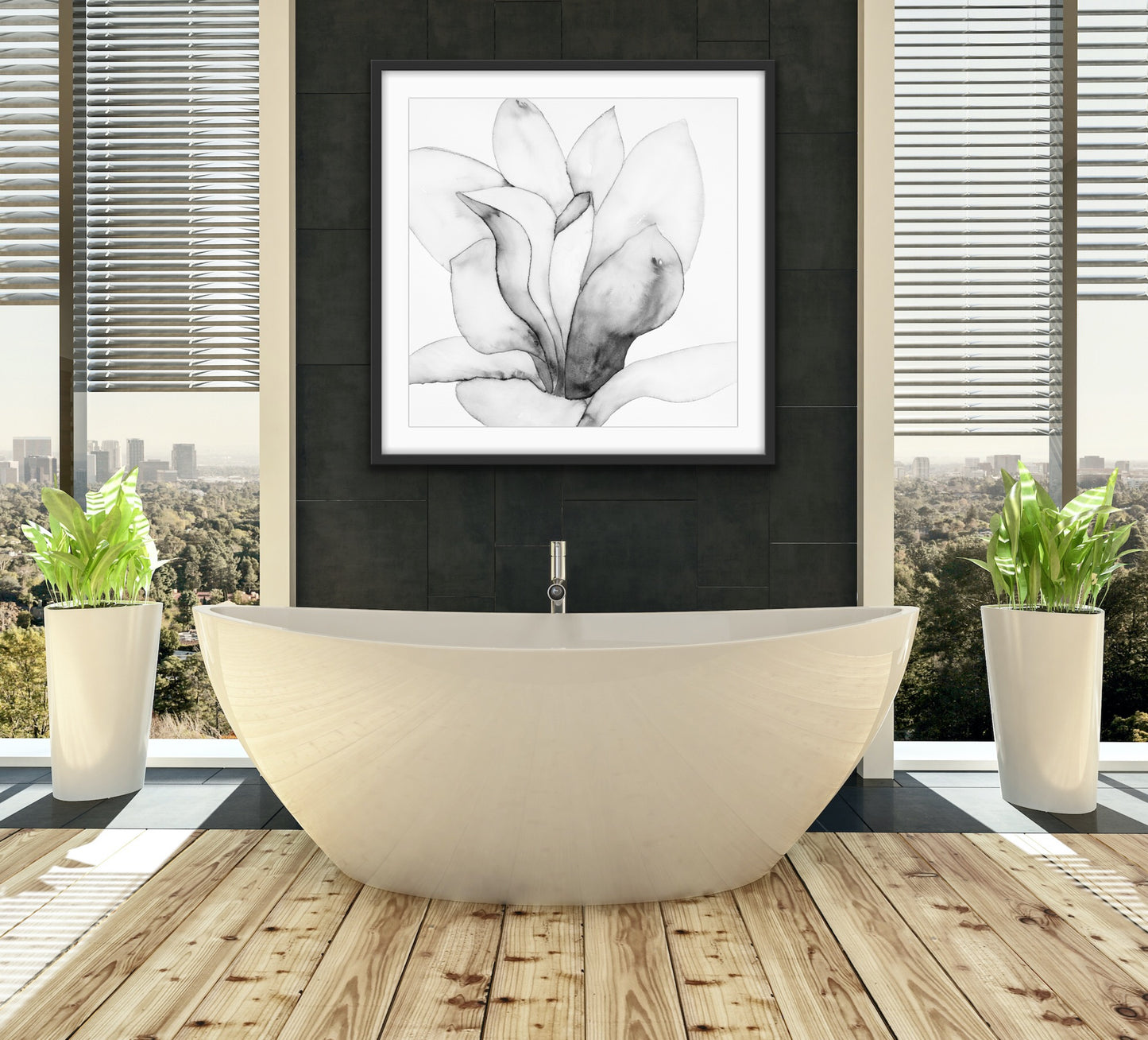 San Jose Magnolia I Black & White