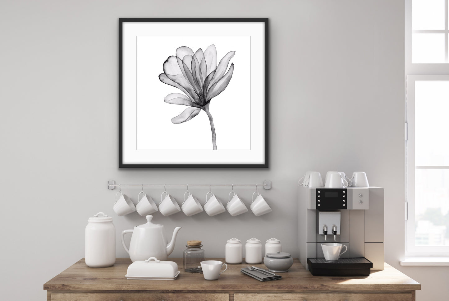 Single Stem Black & White