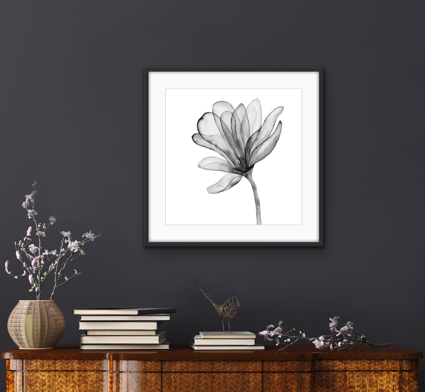 Single Stem Black & White