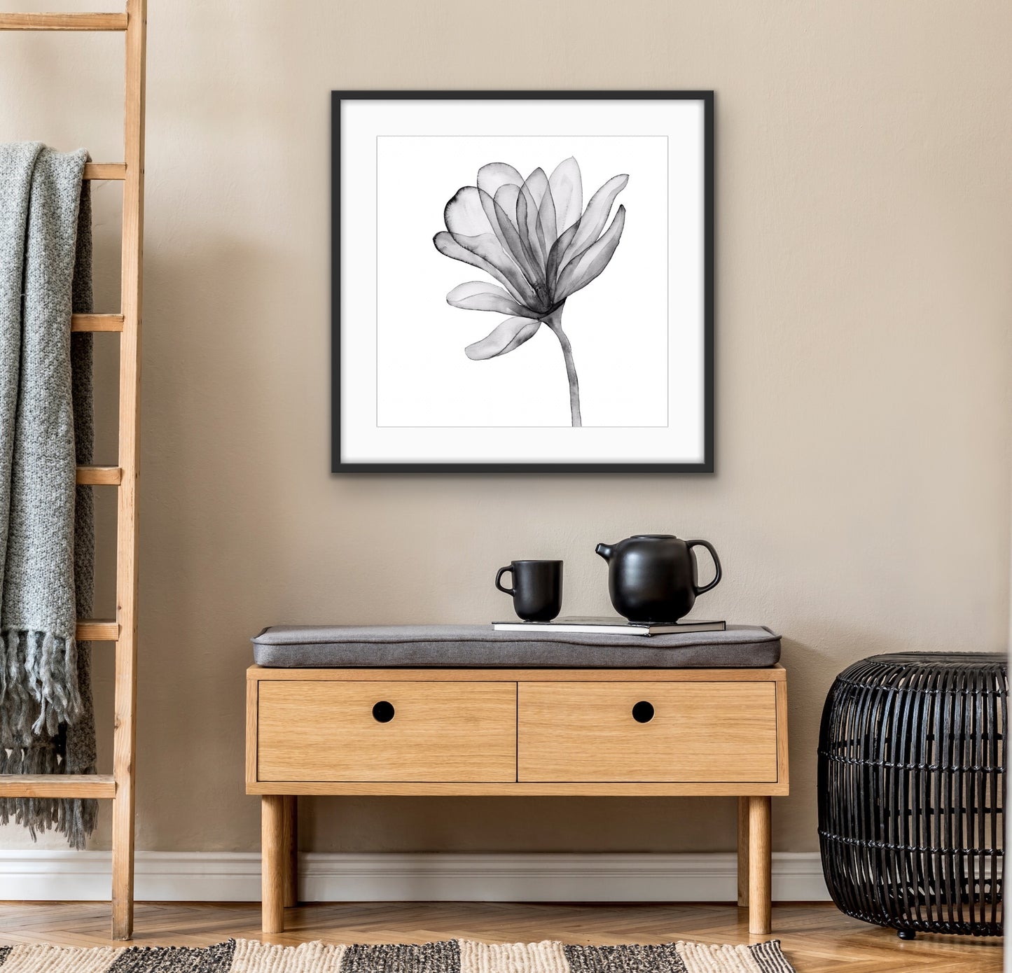 Single Stem Black & White