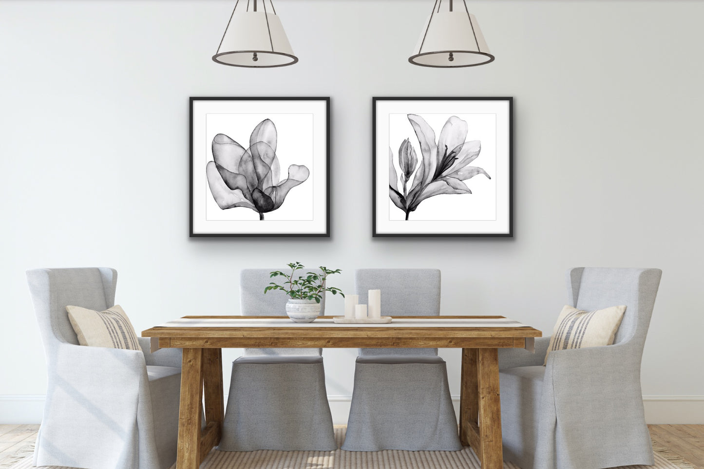 Dancing Bud Black & White