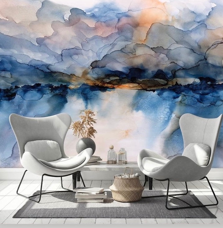 Wallpaper Sirocco Blue Tones