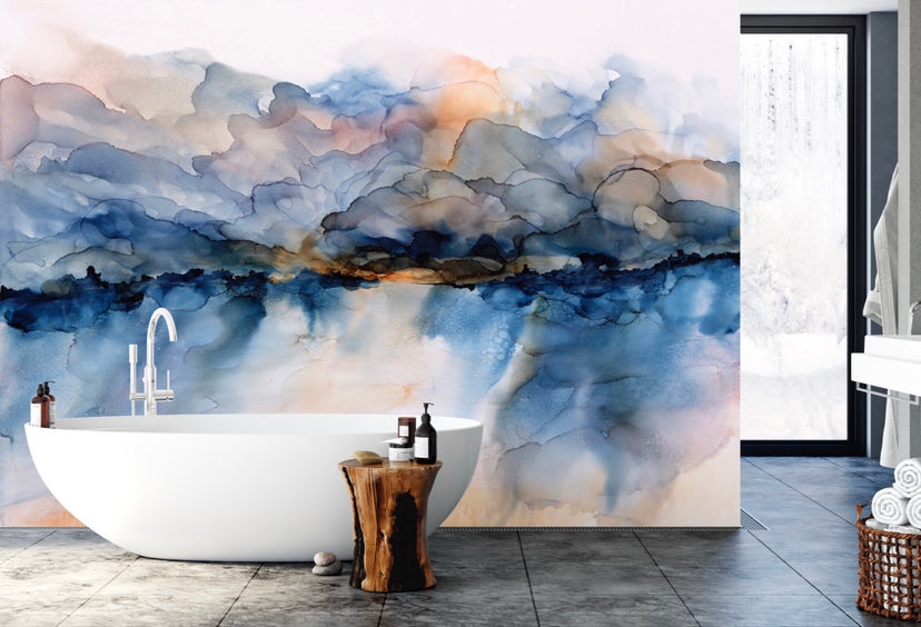 Wallpaper Sirocco Blue Tones