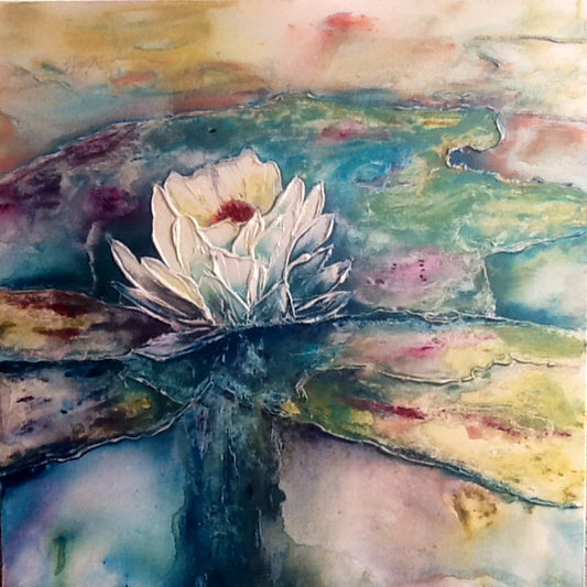 BOOKED OUT   Water Lily Impasto Workshop Saturday 27th May 10am to 2pm